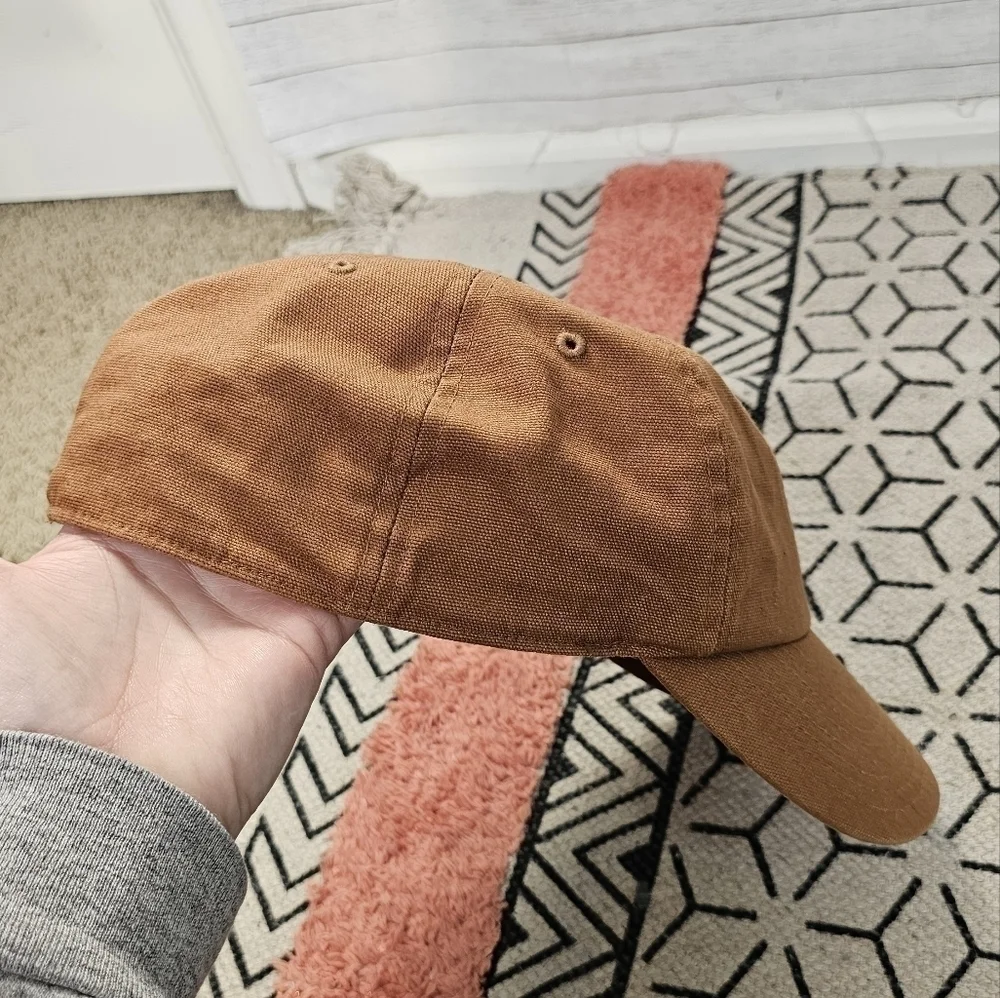 CARHARTT TAN SQUARE LOGO HAT, SZ MEDIUM TODDLER